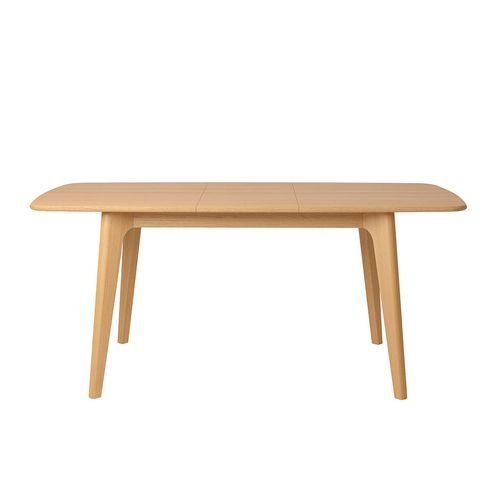 Table à manger extensible en placage et chêne naturel 140(+40)X90CM – Sublime