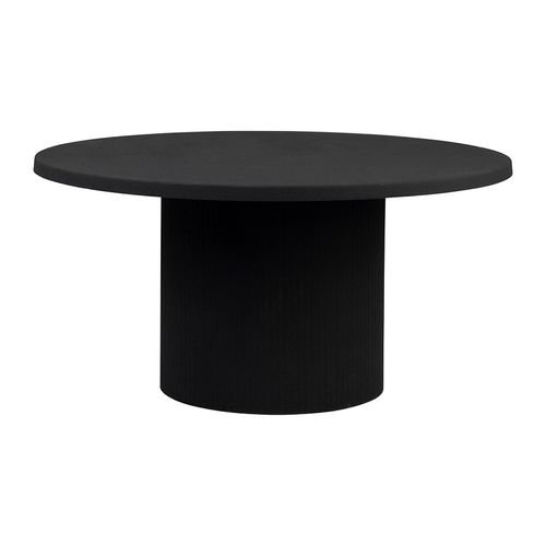 Table basse ronde en fer noir d79xh40cm – Organic