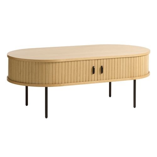 Table basse en placage chêne naturel 120×60 cm – nola